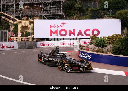 Monaco, Monte Carlo, Monaco. 3 maggio 2025. Jean-Éric Vergne (25) del DS Penske Formula e Team durante la prima giornata di prove libere del Round 7 del Campionato del mondo ABB Formula e a Monte-Carlo, Monaco. (Foto di Davide di Lalla/SOPA Images/Sipa USA) credito: SIPA USA/Alamy Live News Foto Stock