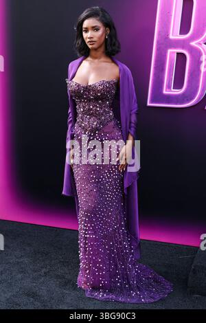 HOLLYWOOD, LOS ANGELES, CALIFORNIA, USA - 03 GIUGNO: Mariama Diallo arriva alla proiezione speciale di Los Angeles di "From the World of John Wick: Ballerina" di Lionsgate, tenutasi al TCL Chinese Theatre IMAX il 3 giugno 2025 a Hollywood, Los Angeles, California, Stati Uniti. (Foto di Xavier Collin/Image Press Agency) Foto Stock