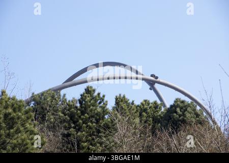 Osservatorio orizzontale sulla punta di Hoheward a Herten, Germania, Europa Foto Stock