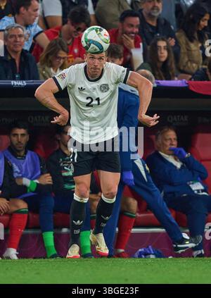Robin Gosens, DFB 21 nella semifinale della UEFA Nations League 2025 GERMANIA - PORTOGALLO 1-2 nella stagione 2024/2025 al 4 giugno 2025 a Monaco di Baviera, Germania. Fotografo: Immagini ddp/immagini a stella Foto Stock
