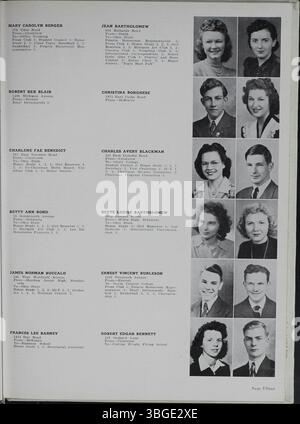 L'annuario del 1942 descrive la transizione della North High School dalle sue origini del XIX secolo ai suoi sviluppi del XX secolo, tra cui la chiusura nel 1979 e la riapertura nel 2012. Foto Stock