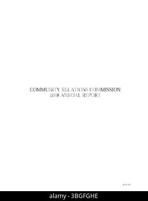 La pagina 26 del rapporto annuale della città di Columbus del 2008 include le entrate e le spese della città, con i rapporti del Committee of Ways and Means, del City Clerk e del City Treasurer. Foto Stock
