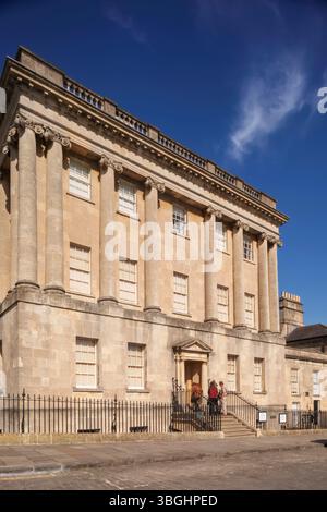 Inghilterra, Somerset, Bath, Royal Crescent, No.1 Royal Crescent Georgian Home Museum Foto Stock