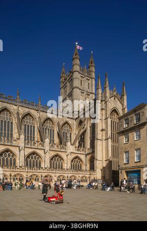 Inghilterra, Somerset, bagno, Abbazia di Bath Foto Stock