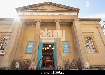England, Somerset, Bath, Topping Company Bookshop, facciata esterna Foto Stock