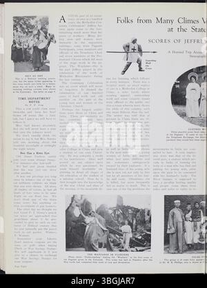 Jeffrey Service volume 5, pubblicato da settembre 1918 ad agosto 1919, è una newsletter aziendale che documenta le attrezzature minerarie, le attività dei dipendenti e gli eventi sociali della Jeffrey Company. Presenta fotografie e disegni di strutture aziendali e lavoratori. La newsletter copre informazioni in tempo di guerra relative alla prima guerra mondiale e include dettagli sui dipendenti che hanno prestato servizio nell'esercito, rendendola una risorsa per la ricerca storica e genealogica connessa a Columbus. Foto Stock