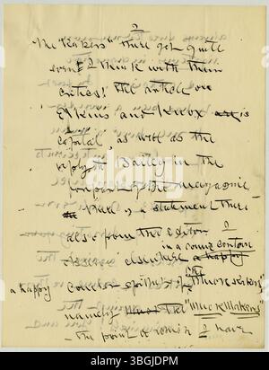 Una lettera di William Jackson Armstrong a Charles B. Galbreath, datata 23 luglio 1906, in cui Armstrong discute del rimborso di un piccolo debito, dei rapinatori e di un recente caso giudiziario a Los Angeles. Foto Stock