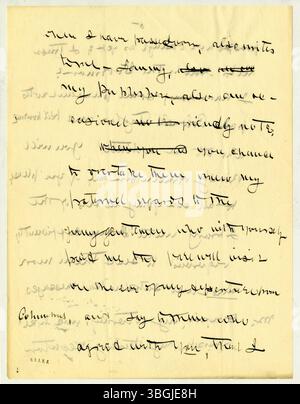 Questa lettera di William Jackson Armstrong a Charles B. Galbreath, datata 13 giugno 1906, discute le esperienze di Armstrong in California e le sue indagini su diverse persone a Columbus. Armstrong era uno storico e attivista politico. Foto Stock