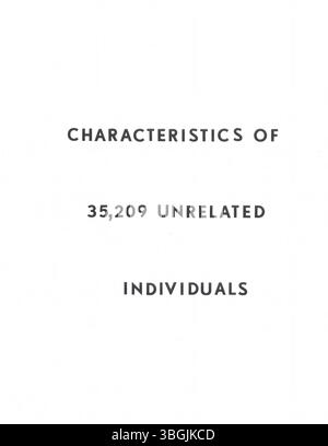Questo studio, preparato nel 1964 dallo United Community Council, si concentra sulla povertà, alloggi inadeguati, scarsa istruzione e assistenza sanitaria limitata a Columbus e Franklin County, Ohio. Si tratta della prima fase di un programma in corso per affrontare questi problemi critici. Foto Stock