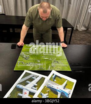 Operazione SPIDER'S WEB il 1 giugno 2025 attacco di droni ucraini delle basi militari russe. Vasyl Malyuk, capo del servizio di sicurezza ucraino (SBU) durante i 18 mesi di pianificazione degli attacchi Foto Stock