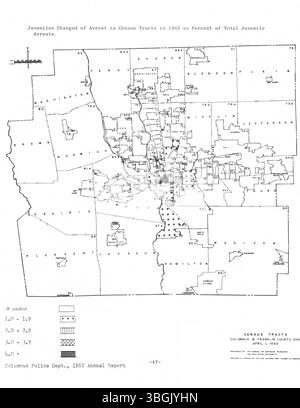 Questa parte dello studio del 1964 "qual è il nostro problema?" Preparato dallo United Community Council enfatizza la povertà, l'inadeguatezza degli alloggi e l'accesso limitato all'istruzione e all'assistenza sanitaria come problemi principali a Columbus, Ohio e nella contea di Franklin. Foto Stock