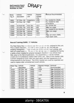 Questa serie di 2003 comunicati stampa del sindaco Michael Coleman include dichiarazioni e aggiornamenti sulle azioni governative, le politiche e gli sviluppi della città a Columbus. Foto Stock