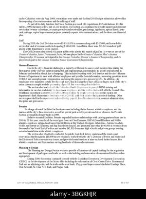 Il rapporto annuale della città di Columbus del 2009 presenta un riepilogo dettagliato delle entrate e delle spese della città per l'anno. Include relazioni del comitato dei modi e dei mezzi, del City Clerk e del City Treasurer. Foto Stock