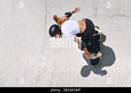 Roma, Italia. 5 giugno 2025. Dora VARELLA (BRA) Women's Prelims WST World Cup Roma 2025 al Parco Ostia, il 4 giugno 2025 a Roma, Italia. Credito: Agenzia fotografica indipendente/Alamy Live News Foto Stock