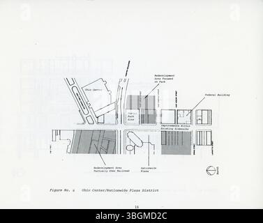 Questo 1979 High Street Development Standards: Downtown Final Report presenta una strategia di sviluppo per il corridoio High Street di Columbus, con analisi del traffico e opzioni di finanziamento per la rivitalizzazione della zona. Foto Stock
