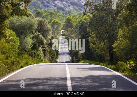 Endless Road attraverso Maiorca - libertà e avventura sull'isola Foto Stock