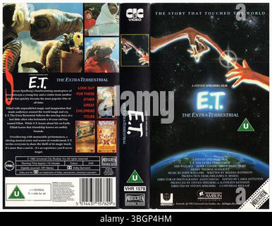E.T. The Extra-Terrestrial VHS Cover (Widescreen) (1993) (UK) di CIC Video Foto Stock