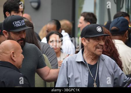 L'attore Danny Trejo appare alla Hollywood Walk of Fame cerimonia per onorare LA GUERRA, tenutasi il 5 giugno 2025 a Los Angeles, California. Crediti: Sharon Graphics/Alamy Live News Foto Stock