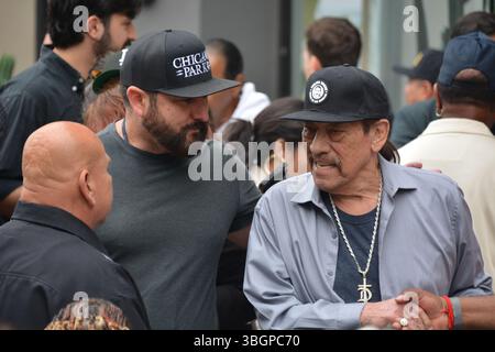 L'attore Danny Trejo appare alla Hollywood Walk of Fame cerimonia per onorare LA GUERRA, tenutasi il 5 giugno 2025 a Los Angeles, California. Crediti: Sharon Graphics/Alamy Live News Foto Stock