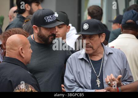 L'attore Danny Trejo appare alla Hollywood Walk of Fame cerimonia per onorare LA GUERRA, tenutasi il 5 giugno 2025 a Los Angeles, California. Crediti: Sharon Graphics/Alamy Live News Foto Stock