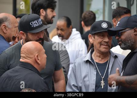 L'attore Danny Trejo appare alla Hollywood Walk of Fame cerimonia per onorare LA GUERRA, tenutasi il 5 giugno 2025 a Los Angeles, California. Crediti: Sharon Graphics/Alamy Live News Foto Stock