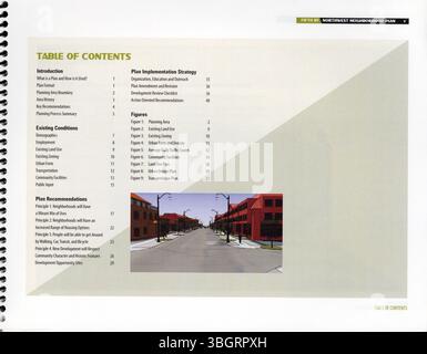 Il Quinto del Northwest Neighborhood Plan, adottato nel 2009, si concentra sugli sviluppi ad uso misto e sugli alloggi ad alta densità lungo i principali viali come Fifth, King e Grandview. Pone l'accento sui distretti tecnologici e industriali per l'espansione, nonché sui miglioramenti per le infrastrutture pedonali e ciclabili. I nuovi sviluppi commerciali e residenziali aderiranno alle linee guida di progettazione per una migliore integrazione nella comunità. Foto Stock