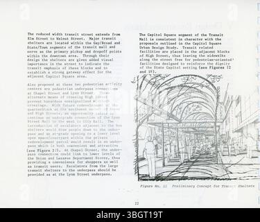 Il 1979 High Street Development Standards: Downtown Final Report delinea un piano di sviluppo economico per il corridoio High Street di Columbus. La relazione comprende uno studio completo del traffico ed esplora varie opzioni di finanziamento per sostenere la riqualificazione della zona. Foto Stock