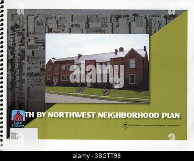 Il quinto piano di quartiere del nord-ovest, adottato dal Consiglio comunale di Columbus nel 2009, delinea gli obiettivi per lo sviluppo ad uso misto, gli alloggi ad alta densità, i centri di occupazione nei distretti tecnologici e industriali, le linee guida di progettazione e i miglioramenti infrastrutturali per ciclisti e pedoni. Foto Stock