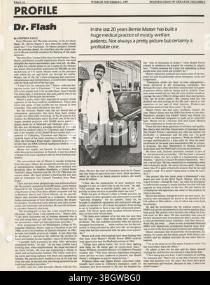 I 1987 minuti della commissione area di Franklinton documentano gli sforzi della commissione per collegare varie parti interessate, tra cui residenti, proprietari di immobili e funzionari cittadini, al fine di promuovere iniziative coordinate di sviluppo e pianificazione della comunità. Foto Stock