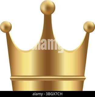 Illustrazione icona corona ( oro ) Illustrazione Vettoriale