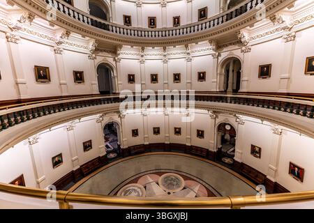 Texas State Capitol Building Rotunda, Austin, USA Foto Stock