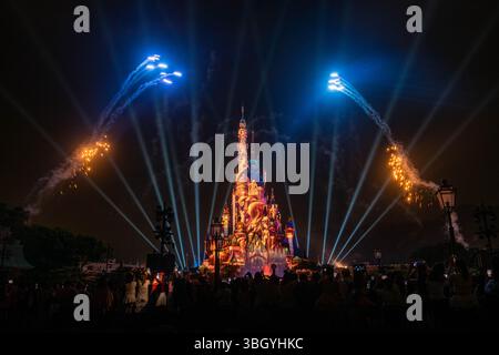 Una foto del famoso evento "Momentous" a Disneyland, Hong Kong Foto Stock