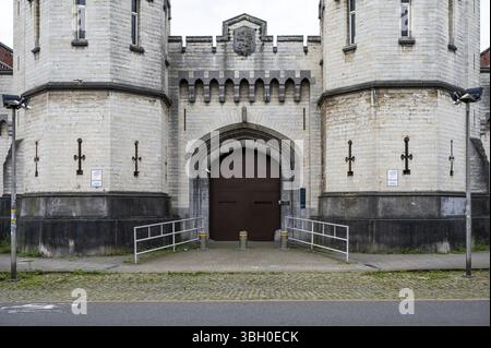 Il carcere storico di Saint Gilles, Bruxelles, Belgio, 22 settembre 2024, Europa Foto Stock