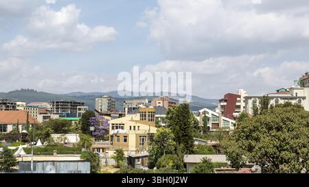 I quartieri di bolo area della città capitale dell Etiopia, Addis Abeba Foto Stock