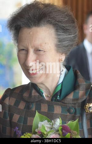HRH The Princess Royal visita la Caledonian Horticultural Society a Saughton Park, Edimburgo crediti: James Taylor/Alamy Live News Foto Stock