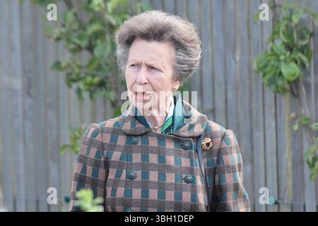 HRH The Princess Royal visita la Caledonian Horticultural Society a Saughton Park, Edimburgo crediti: James Taylor/Alamy Live News Foto Stock