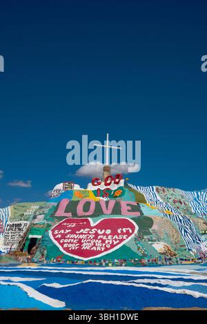Salvation Mountain, California. Foto Stock