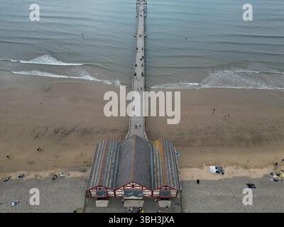 Architettura vittoriana Saltburn by the Sea victorian Pier, località turistica dello Yorkshire settentrionale Foto Stock