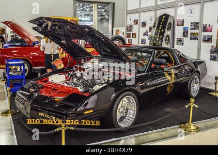 MOSCA - agosto 2016: Pontiac Firebird 1989 presentato al MIAS Moscow International Automobile Salon il 20 agosto 2016 a Mosca, Russia, Europa Foto Stock