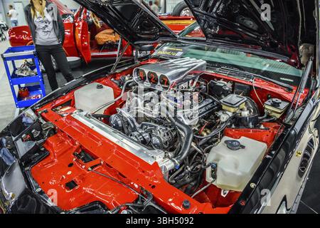 MOSCA - agosto 2016: Pontiac Firebird 1989 presentato al MIAS Moscow International Automobile Salon il 20 agosto 2016 a Mosca, Russia, Europa Foto Stock