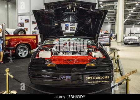 MOSCA - agosto 2016: Pontiac Firebird 1989 presentato al MIAS Moscow International Automobile Salon il 20 agosto 2016 a Mosca, Russia, Europa Foto Stock