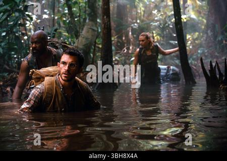 Jurassic World Rebirth è un film di fantascienza statunitense diretto da Gareth Edwards e scritto da David Koepp. È un sequel autonomo di Jurassic World Dominion (2022), il quarto film di Jurassic World e il settimo capitolo complessivo della serie Jurassic Park. Foto Stock