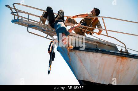 Jurassic World Rebirth è un film di fantascienza statunitense diretto da Gareth Edwards e scritto da David Koepp. È un sequel autonomo di Jurassic World Dominion (2022), il quarto film di Jurassic World e il settimo capitolo complessivo della serie Jurassic Park. Foto Stock