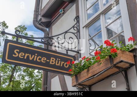Centro storico di Allendorf con case in legno senza fine, Bad Sooden-Allendorf, Werra-Meissner-Kreis, Assia, Germania, Europa Foto Stock