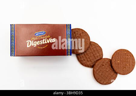 Digestivi al cioccolato al latte McVities Foto Stock