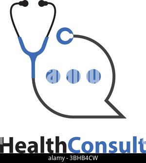 Icona di consultazione medica Illustrazione Vettoriale