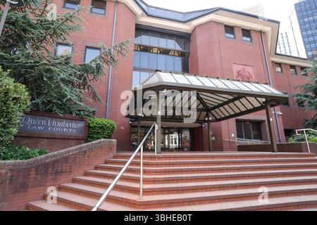 Newton Street, Birmingham, 8 giugno 2025. Vista generale della Corte Corona di Birmingham, conosciuta anche come Corte della Regina Elisabetta II, Birmingham. Crediti: British News and Media/Alamy Live News Foto Stock