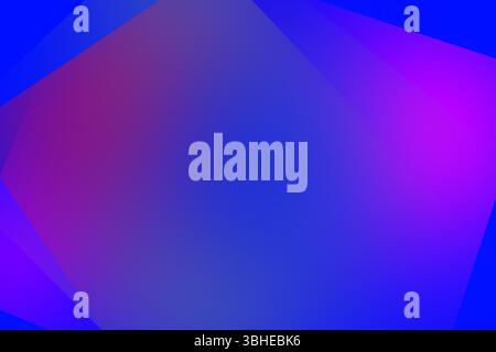 Gradiente geometrico astratto con sfumature blu e viola che si fondono perfettamente Foto Stock