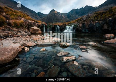 Piscine fatate sull'isola di Skye, Scozia Foto Stock