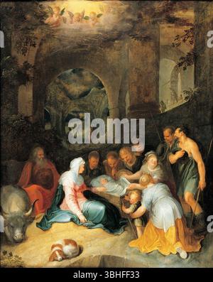 Karel van Mander - Adorazione dei pastori, Schorr SRR6370409. Foto Stock